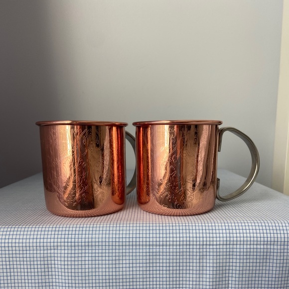SOLD !! Copper Moscow Mule Mugs - Picture 1 of 5